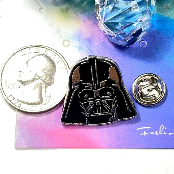 Darth Vader Helmet Lapel Pin Star Wars Villain Brooch Badge Accessories Jewelry - Picture 2 of 5